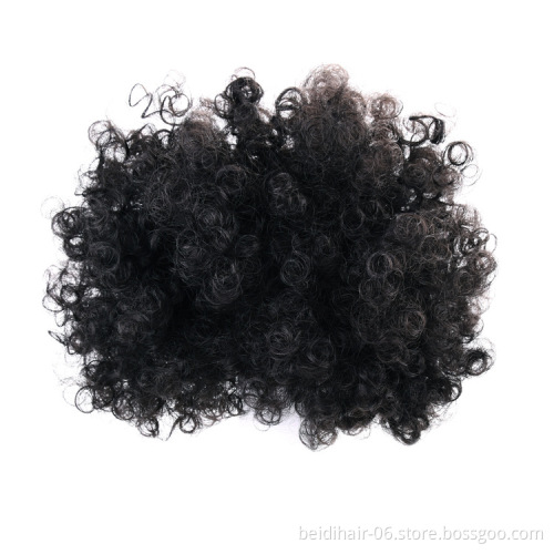 Wholesale Synthetic Hair Bun Afro Puff Kinky Curly Short Hair Bun Chignon Hairpiece